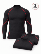 Men's Long Sleeve Compression Shirts 3-Pack