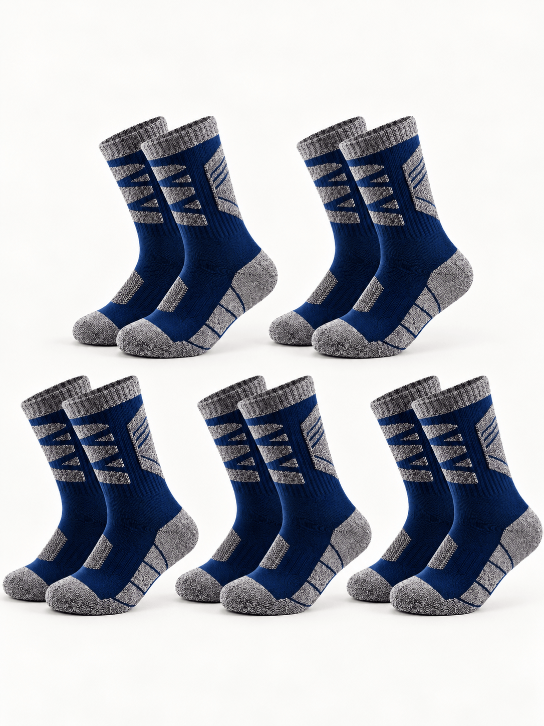 Cushioned Trekking Socks 5-Pack