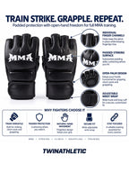 Open-Palm MMA Training Gloves with Wrist Wrap