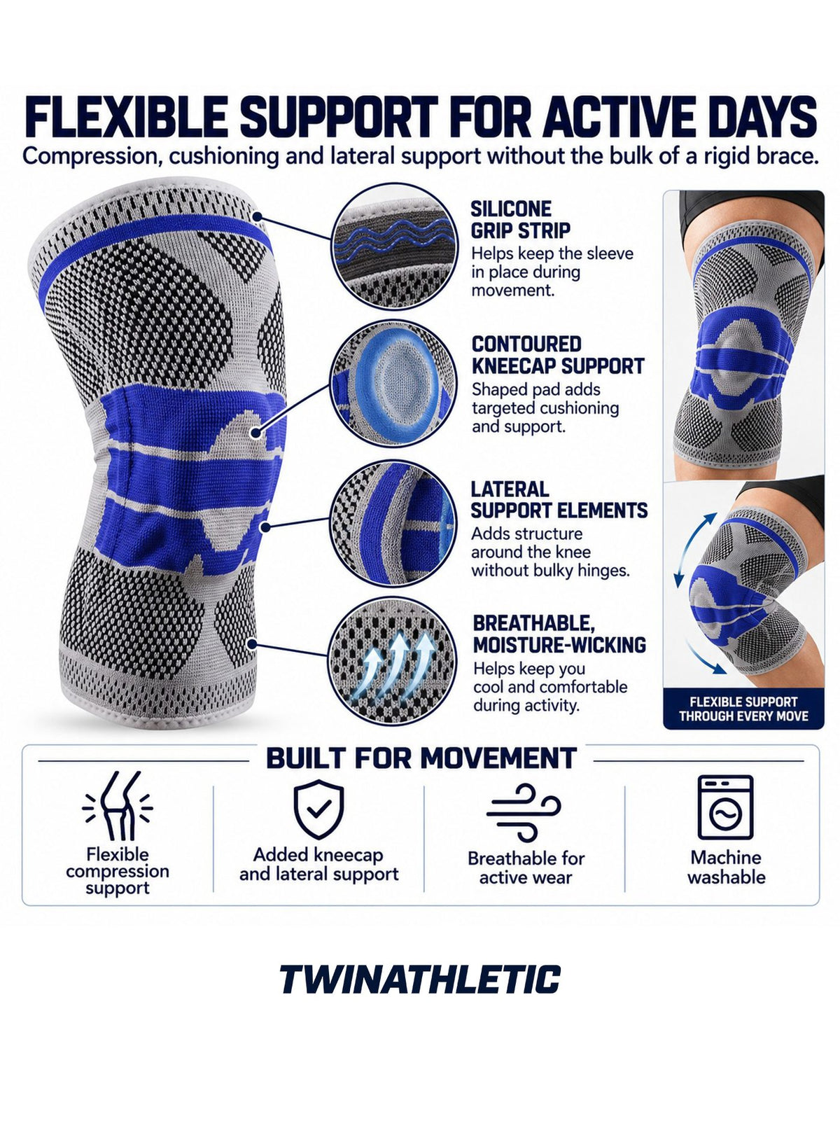 Patella Support Knee Compression Sleeve