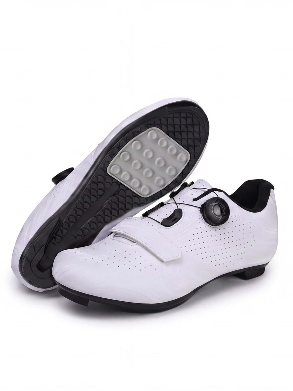 Road Cycling Shoes with Dial and Strap Closure