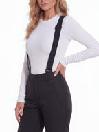 High-Waist Suspender Ski & Snow Pants