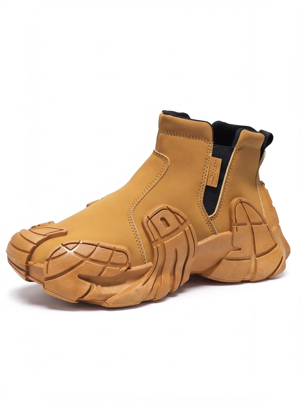 Chunky Slip-On Ankle Sneakers with Sculpted Sole