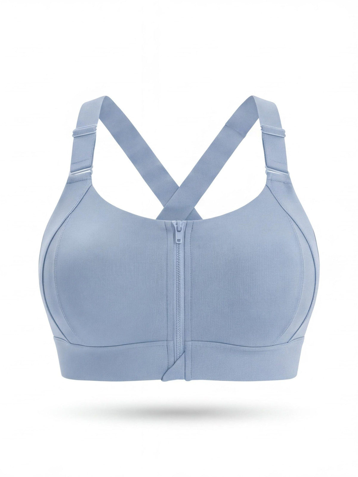 Women's Adjustable Front-Zip Sports Bra