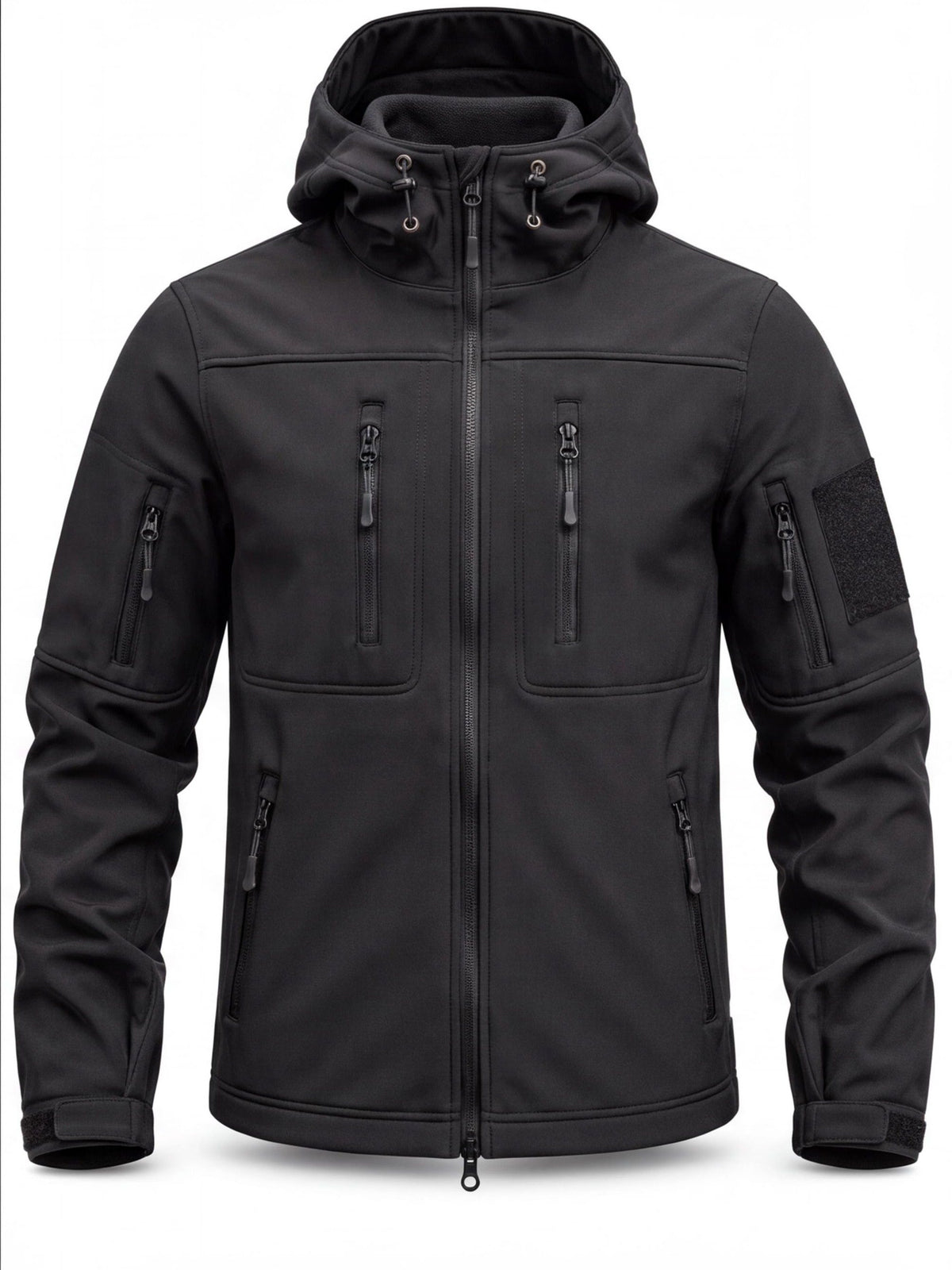 Men's Fleece-Lined Hooded Softshell Hiking Jacket