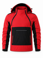 Hooded Softshell Anorak Hiking Jacket
