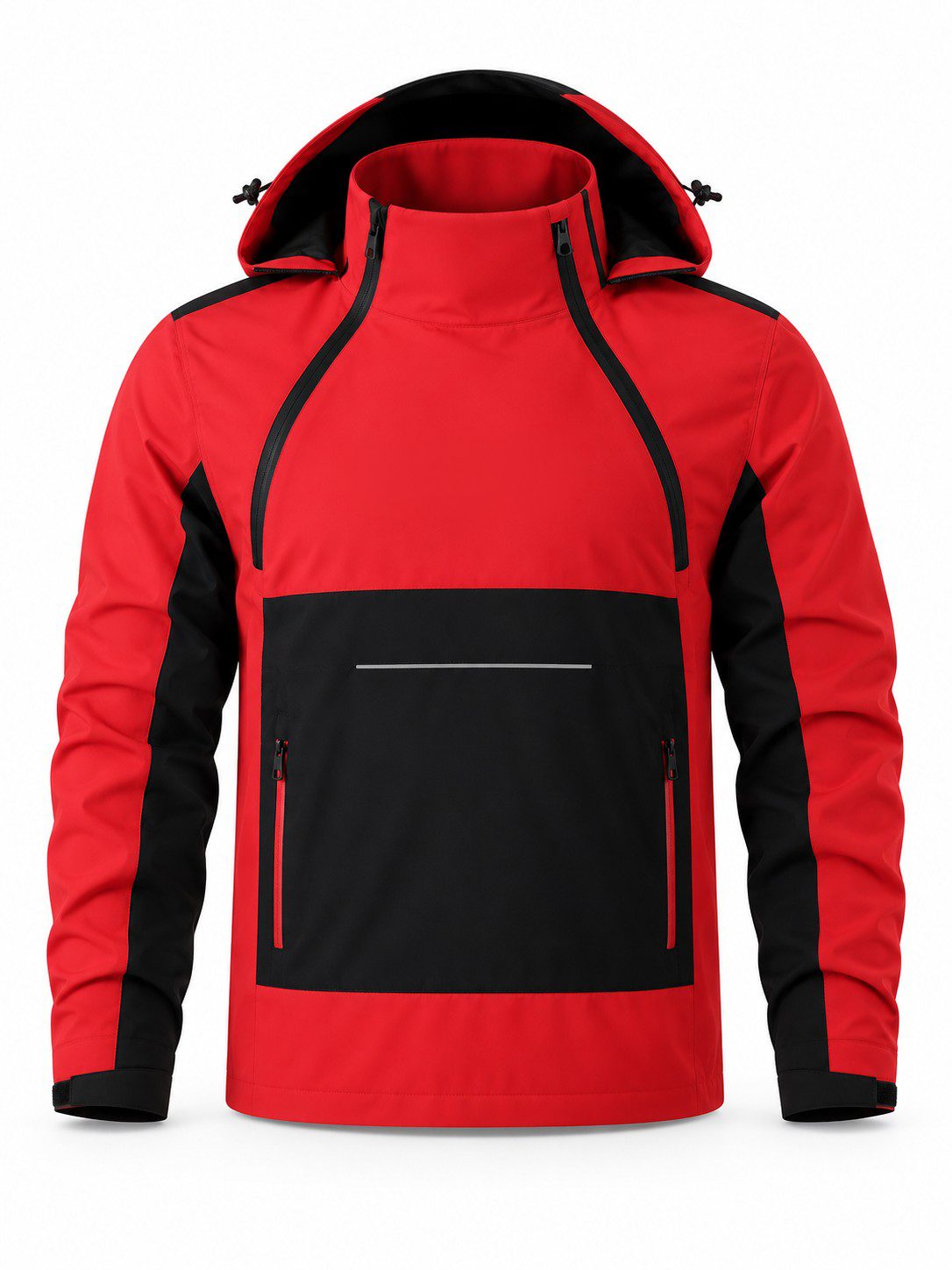 Hooded Softshell Anorak Hiking Jacket