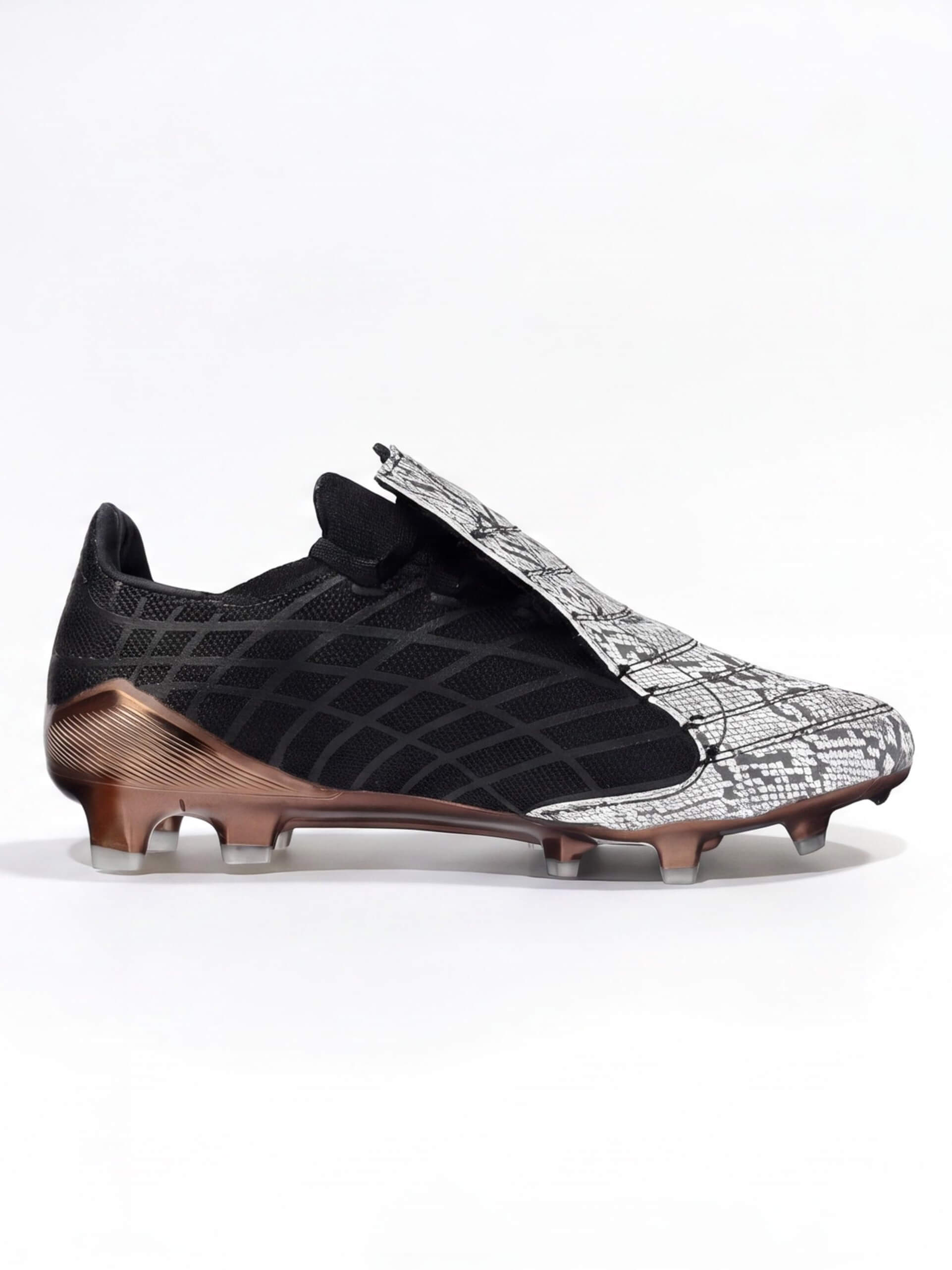 Laceless Soccer Cleats with Molded Traction Studs