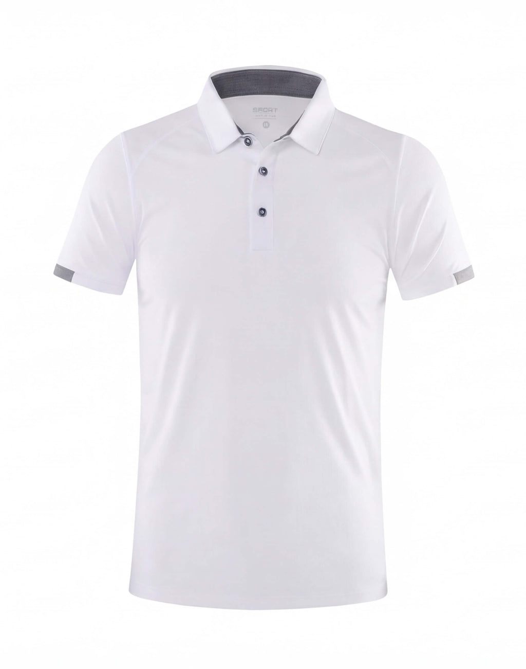 Quick-Dry Golf Polo Shirt with Button Placket