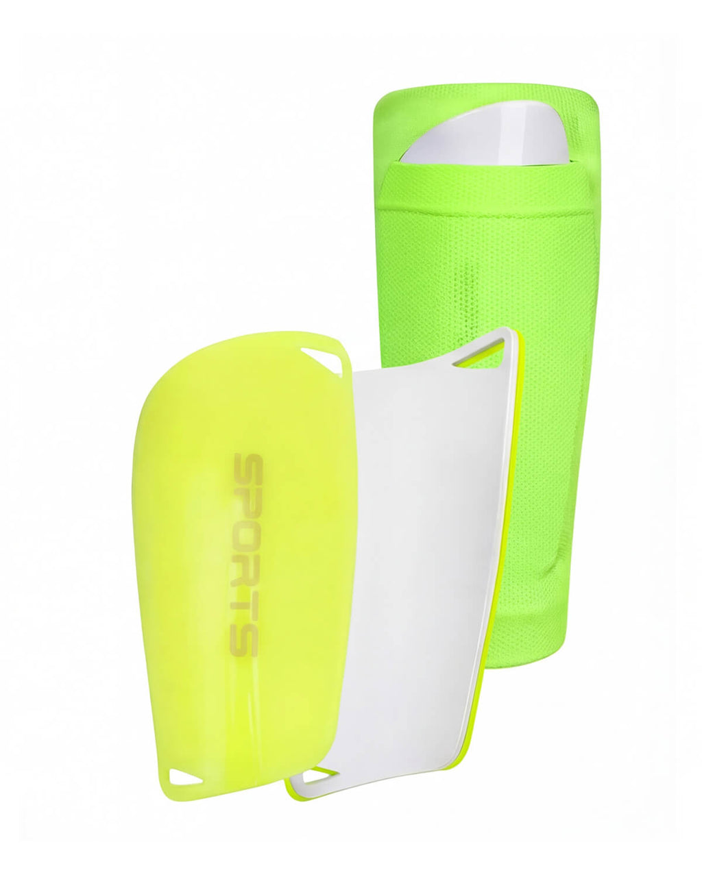 Soccer Shin Guards with Compression Sleeves Set