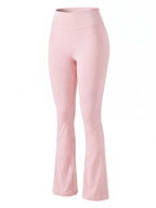 High-Waisted Flared Workout Leggings