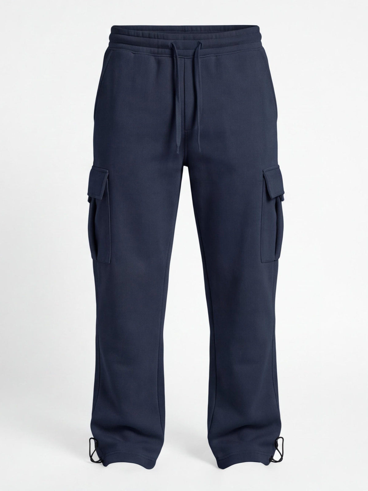 Fleece-Lined Cargo Pants with Adjustable Hems