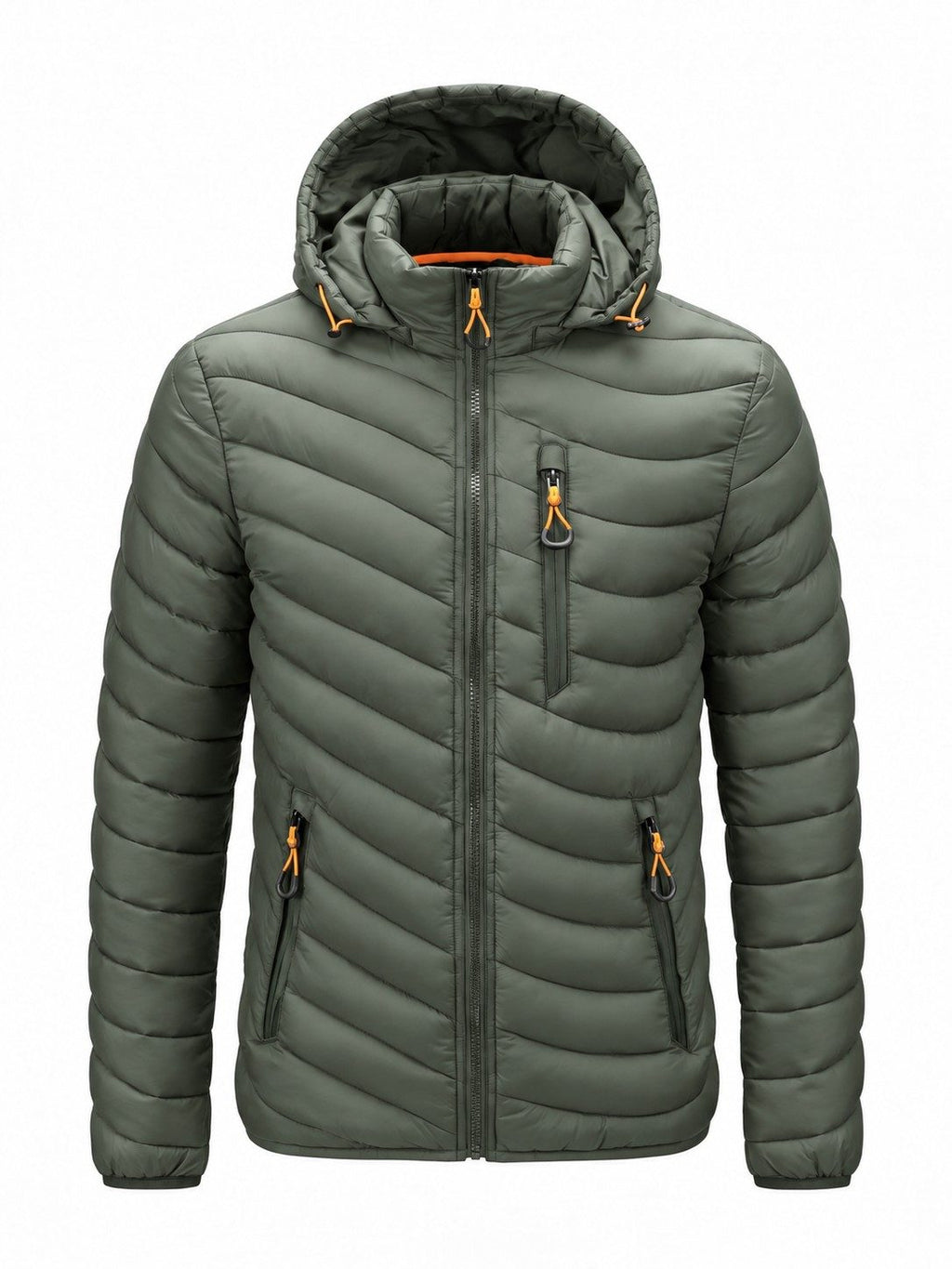 Hooded Quilted Insulated Jacket