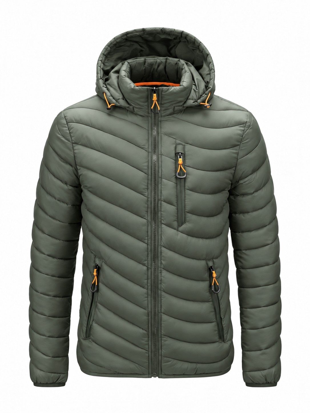 Hooded Quilted Insulated Jacket
