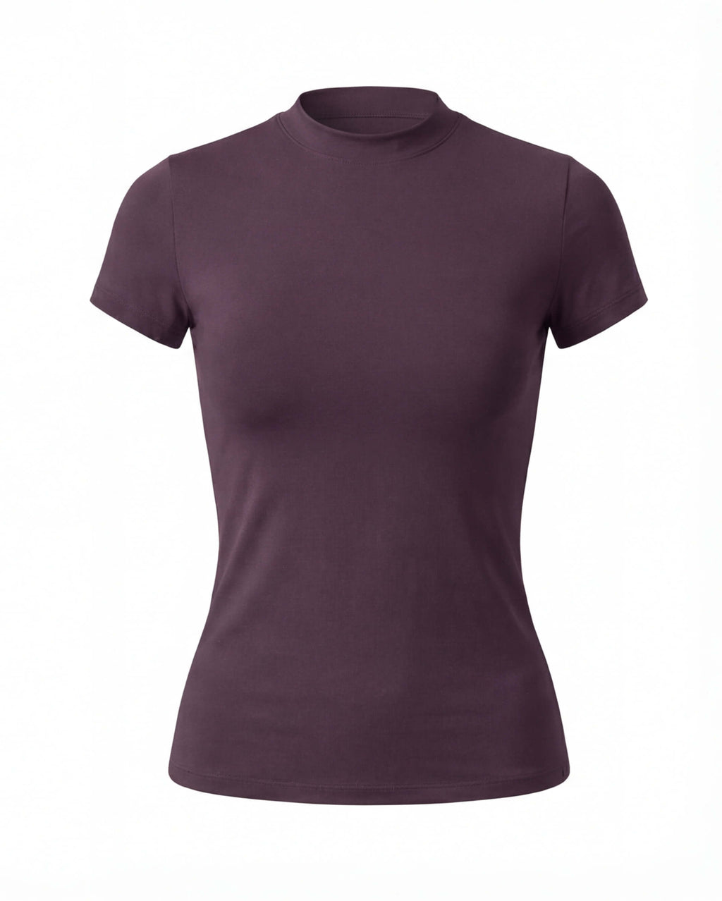 Women’s Fitted Training T-Shirt with High Neck