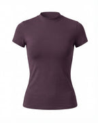 Women’s Fitted Training T-Shirt with High Neck