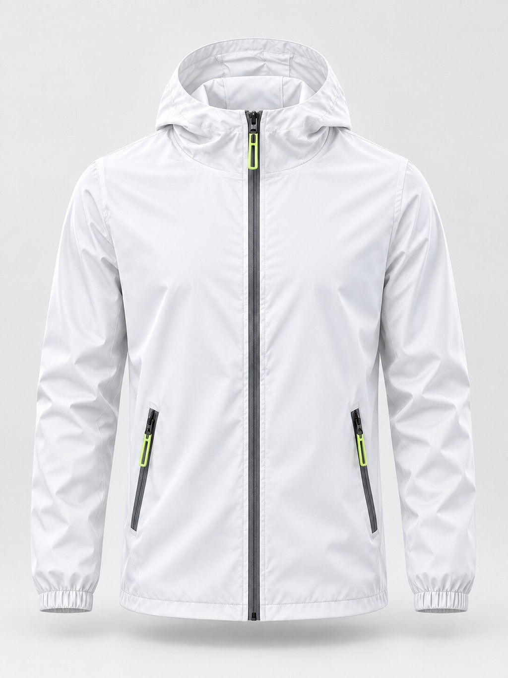 Lightweight Hooded Active Jacket with Zippered Pockets