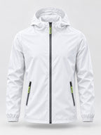 Lightweight Hooded Active Jacket with Zippered Pockets
