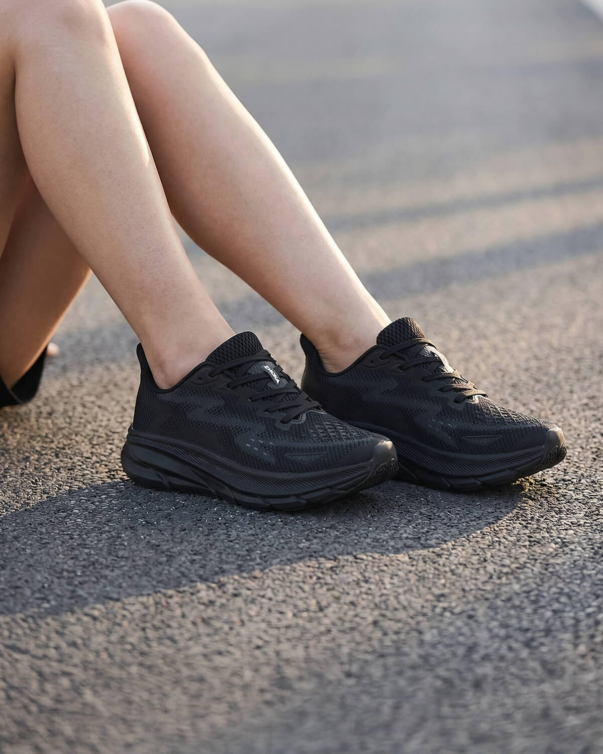 Elevated Arch Support Walking Sneakers with Cushioning