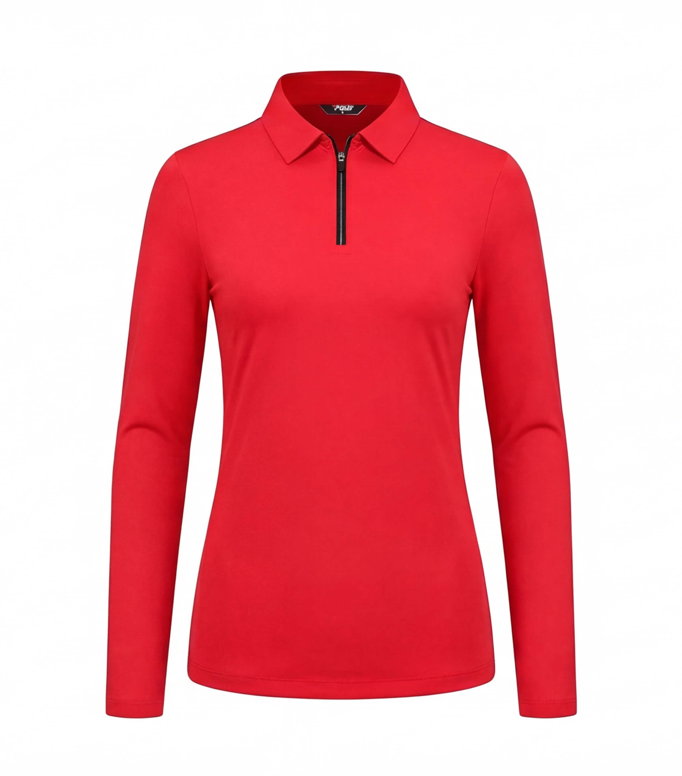 Women’s Long Sleeve Golf Polo with Half-Zip Collar