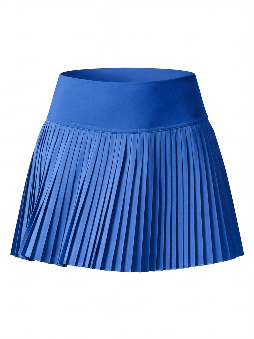 Pleated High-Waisted Skort with Built-In Shorts