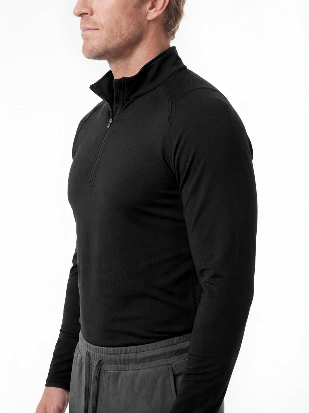 Men's Quarter-Zip Cold-Weather Training Base Layer