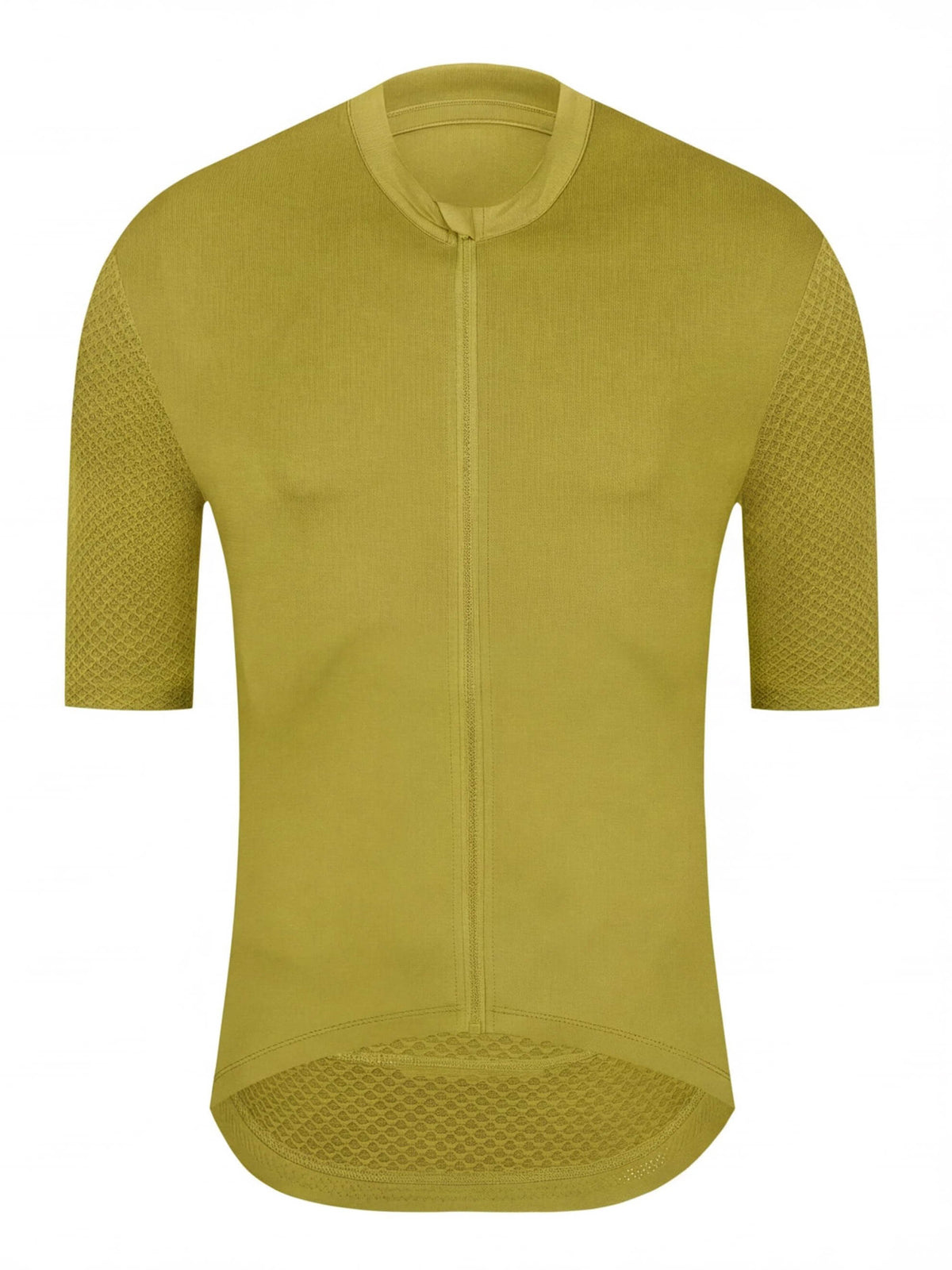 Short-Sleeve Cycling Jersey with Full-Length Front Zipper