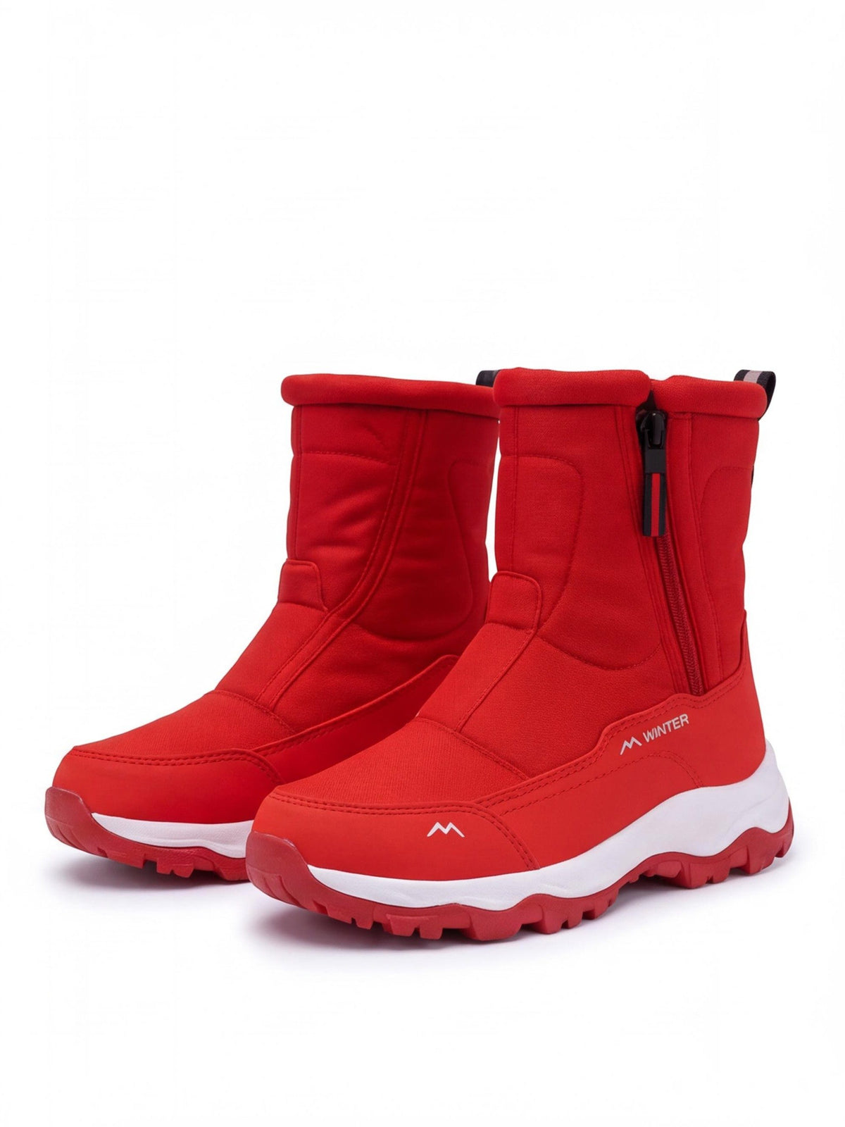 Mid-Height Snow Boots with Side-Zip Entry