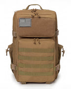 Tactical-Style Backpack with MOLLE Webbing and Patch Panel