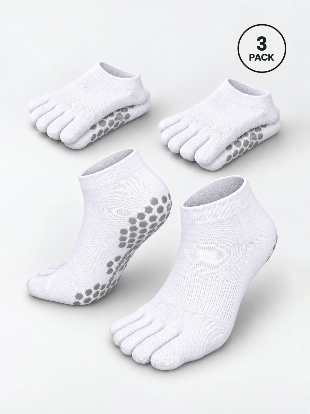 Five-Toe Grip Sports Socks