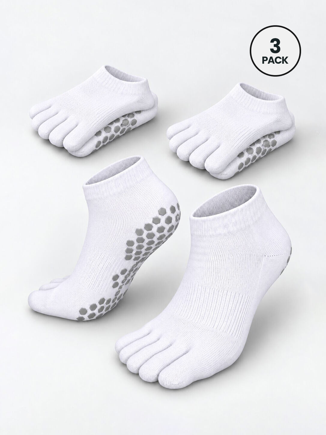 Five-Toe Grip Sports Socks