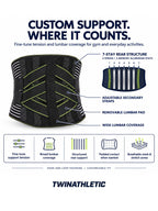 Adjustable 7-Stay Lumbar Support Back Brace