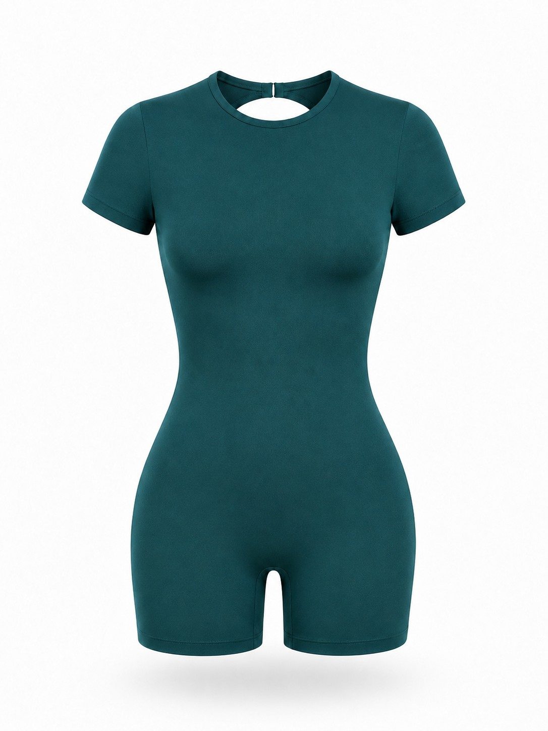 Women's Open-Back One-Piece Workout Romper