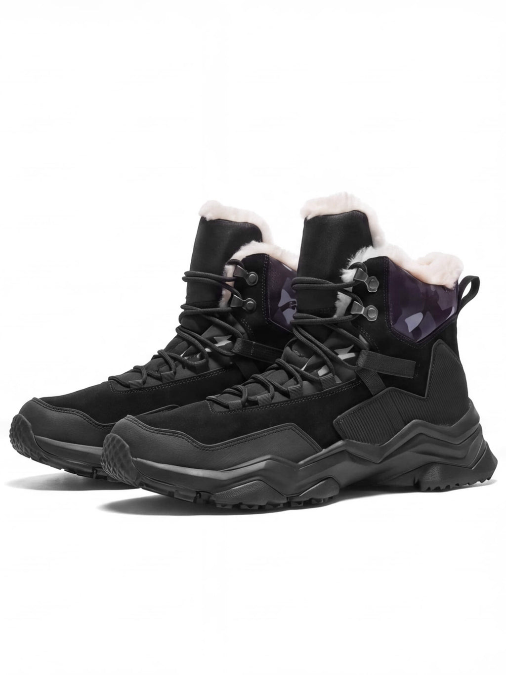 Trail Hiking Boots with Padded Tongue and Layered Support