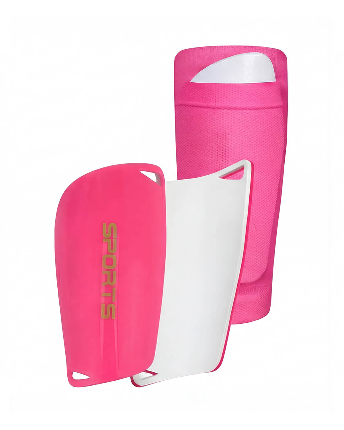 Soccer Shin Guards with Compression Sleeves Set