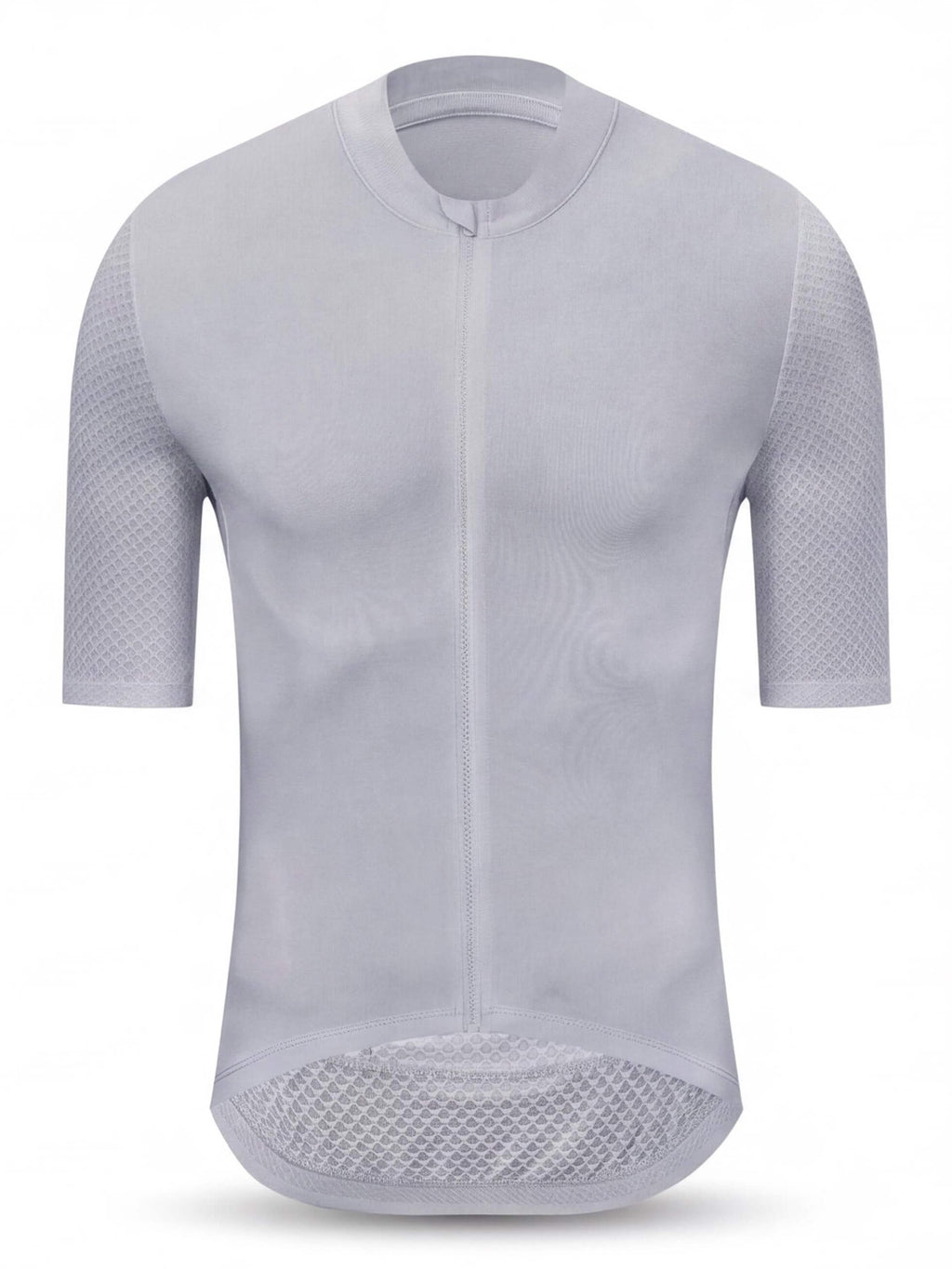 Short-Sleeve Cycling Jersey with Full-Length Front Zipper