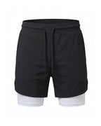 Men's 2-in-1 Training Shorts with Phone Pocket
