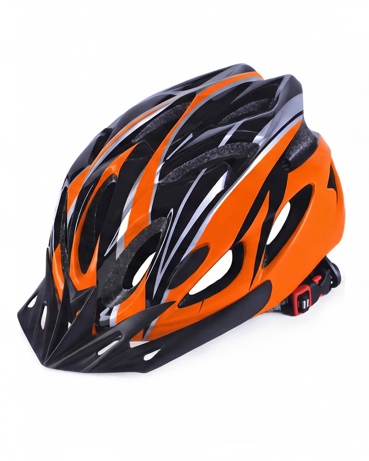 Cycling Helmet with Ventilated Shell and Visor