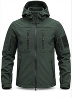 Men's Fleece-Lined Hooded Softshell Hiking Jacket