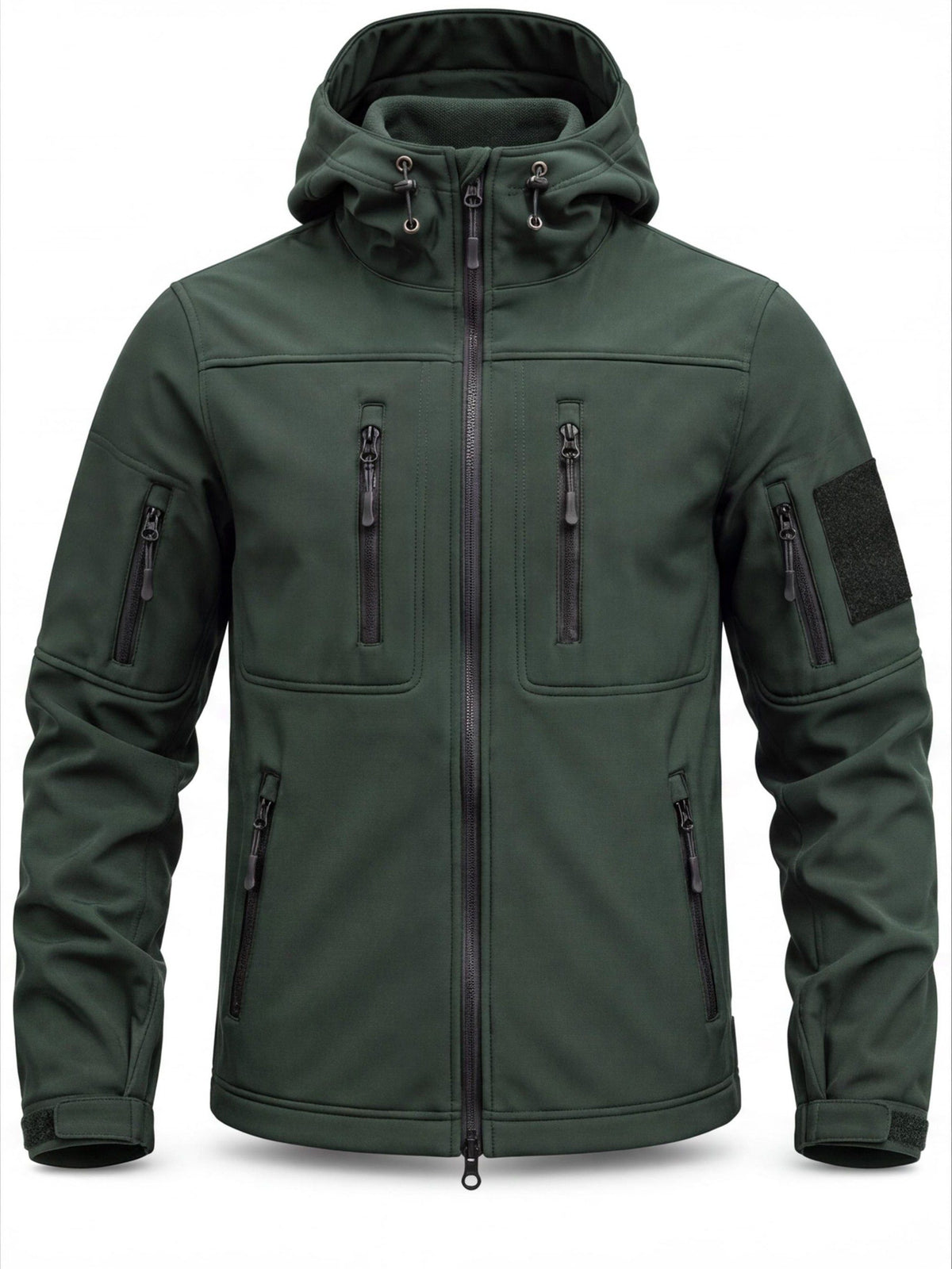 Men's Fleece-Lined Hooded Softshell Hiking Jacket