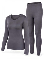 Women's Lightweight Thermal Base Layer Set with Four-Way Stretch