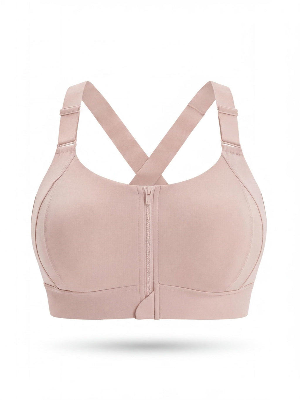Women's Adjustable Front-Zip Sports Bra