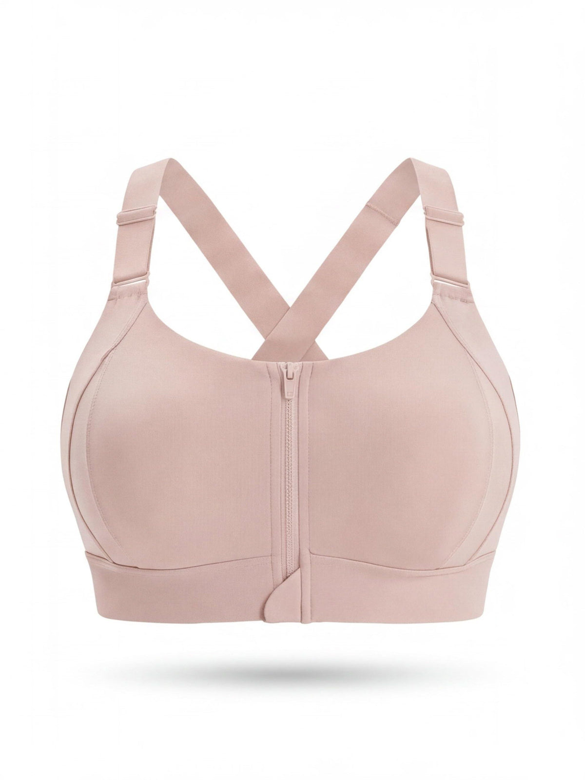 Women's Adjustable Front-Zip Sports Bra