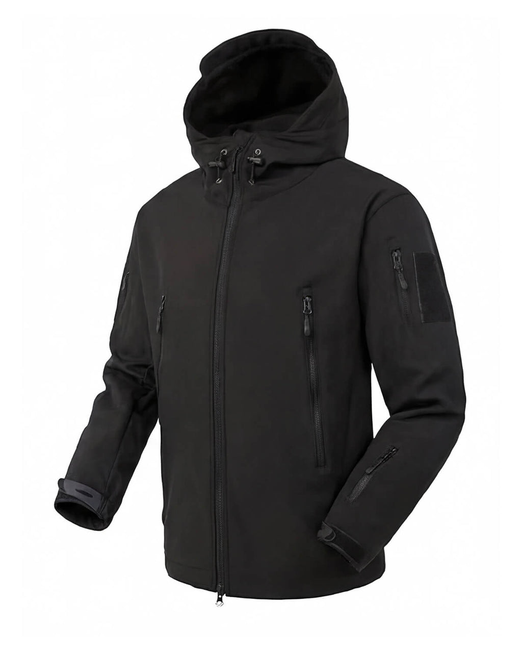 Hooded Hiking Jacket and Pants with Multiple Zipper Pockets