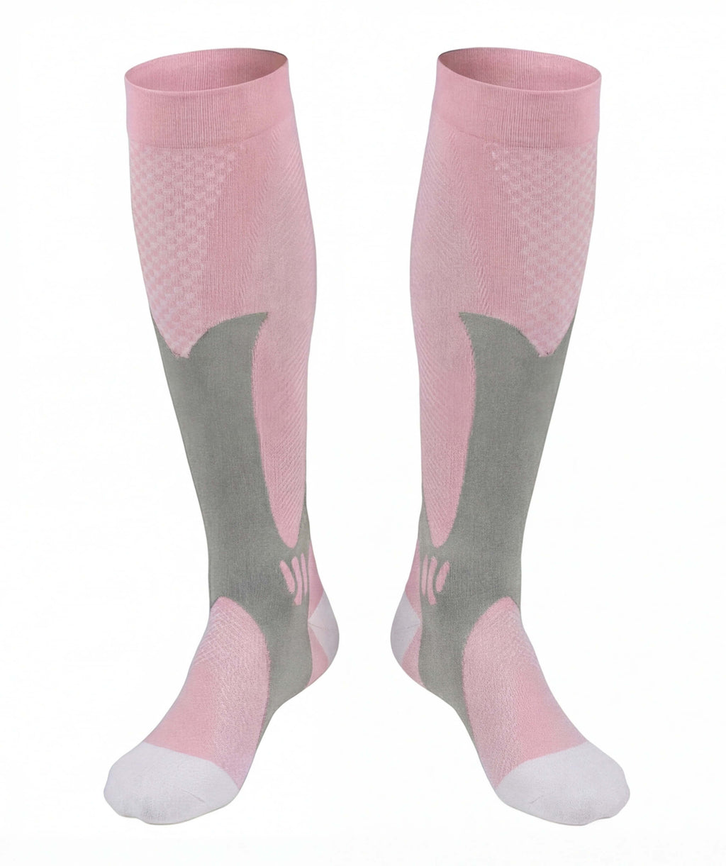 Unisex Knee-High Compression Socks 20–30 mmHg for Training