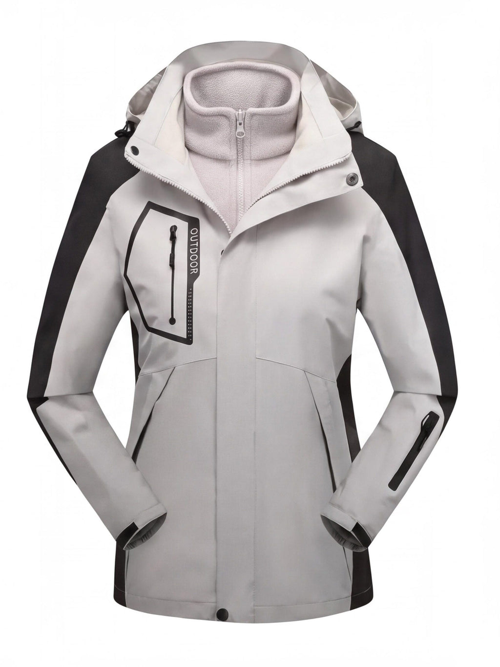 Women's 3-in-1 Modular Hiking Jacket with Fleece
