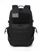 Tactical-Style Backpack with MOLLE Webbing and Patch Panel
