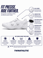 Road Cycling Shoes with Dial Closure and Ventilation