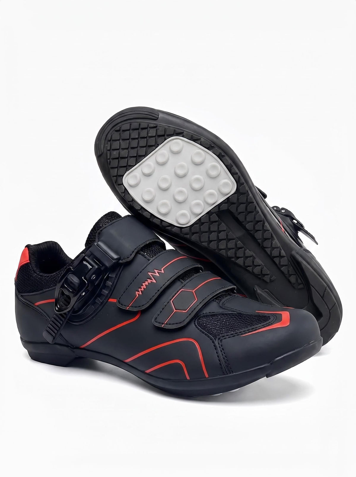 Road Cycling Shoes with Three-Point Adjustable Fastening