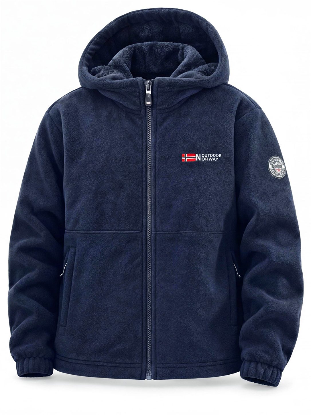 Full-Zip Hooded Fleece Jacket